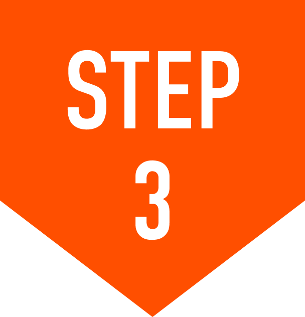 Orange icon with "Step 3" label