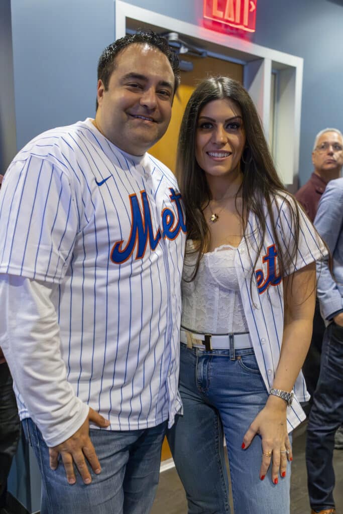 Alex Nocerino and wife at New York Mets Game