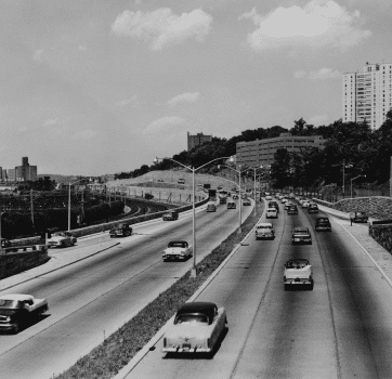 Major Deegan Expressway (I-87) in New York City Vintage Photo