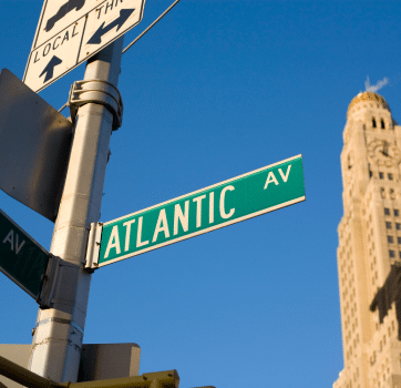 Image of Atlantic Avenue sign NYC