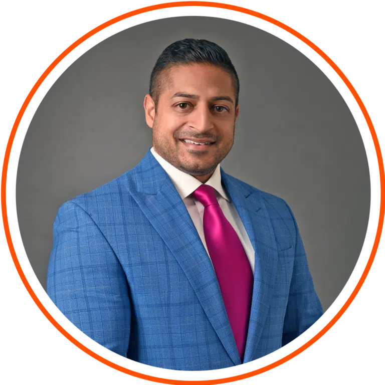The image features Sameer Chopra, partner of Chopra & Nocerino Law Firm.