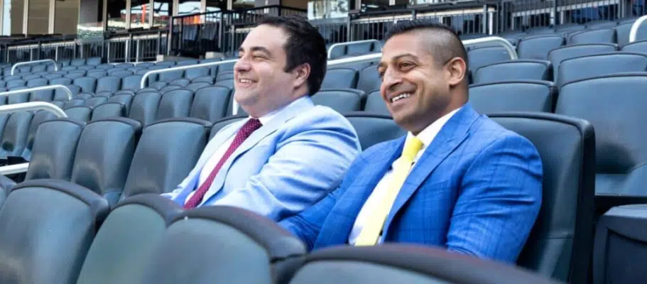 The image shows both partners of Chopra & Nocerino Law Firm.