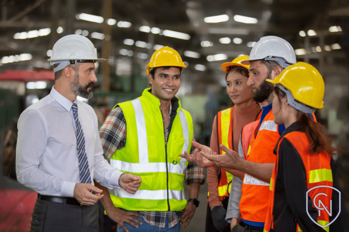 Undocumented workers speaking to their managers